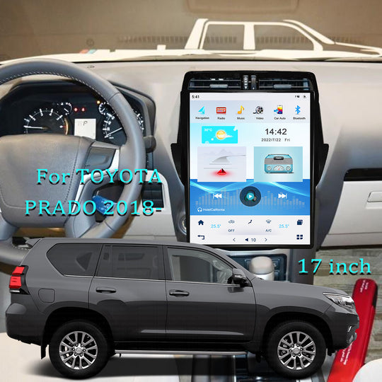 17 inch Car Stereo Radio for TOYOTA PRADO 2018-  Navigation Vertical Screen