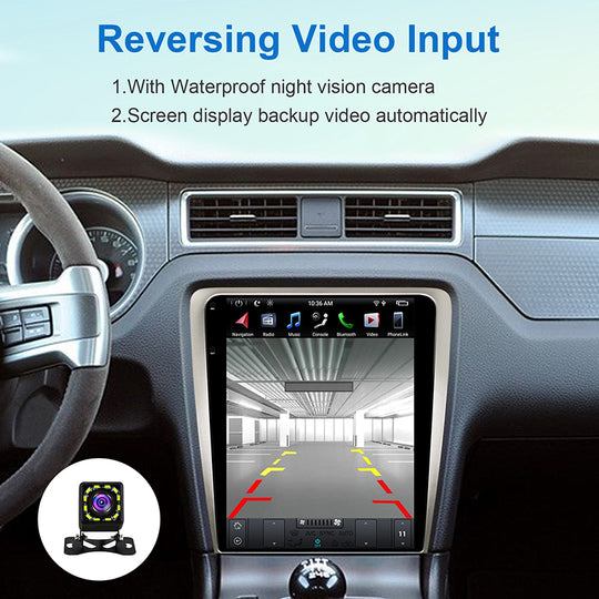 KSPIV | Android 13 |  Ford Mustang 2012-2014 | Tesla Style | Vertical Car Radio