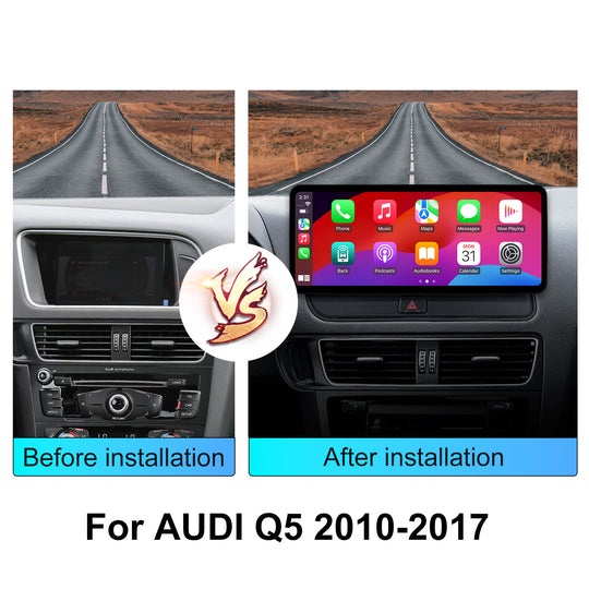 Car Stereo Radio for AUDI Q5 2010-2017 Wireless Carplay Android Auto 10.25 Inch Touch Screen Android GPS Navigation