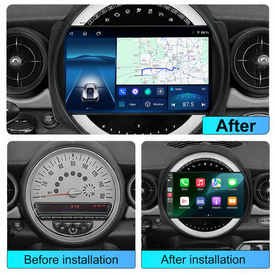 9 Inch Car Radio ForBMW MINI 2007-2010 WIFI Navigation GPS FM/AM  DSP/EQ Backup Camera Multimedia Video Player Stereo Head Unit