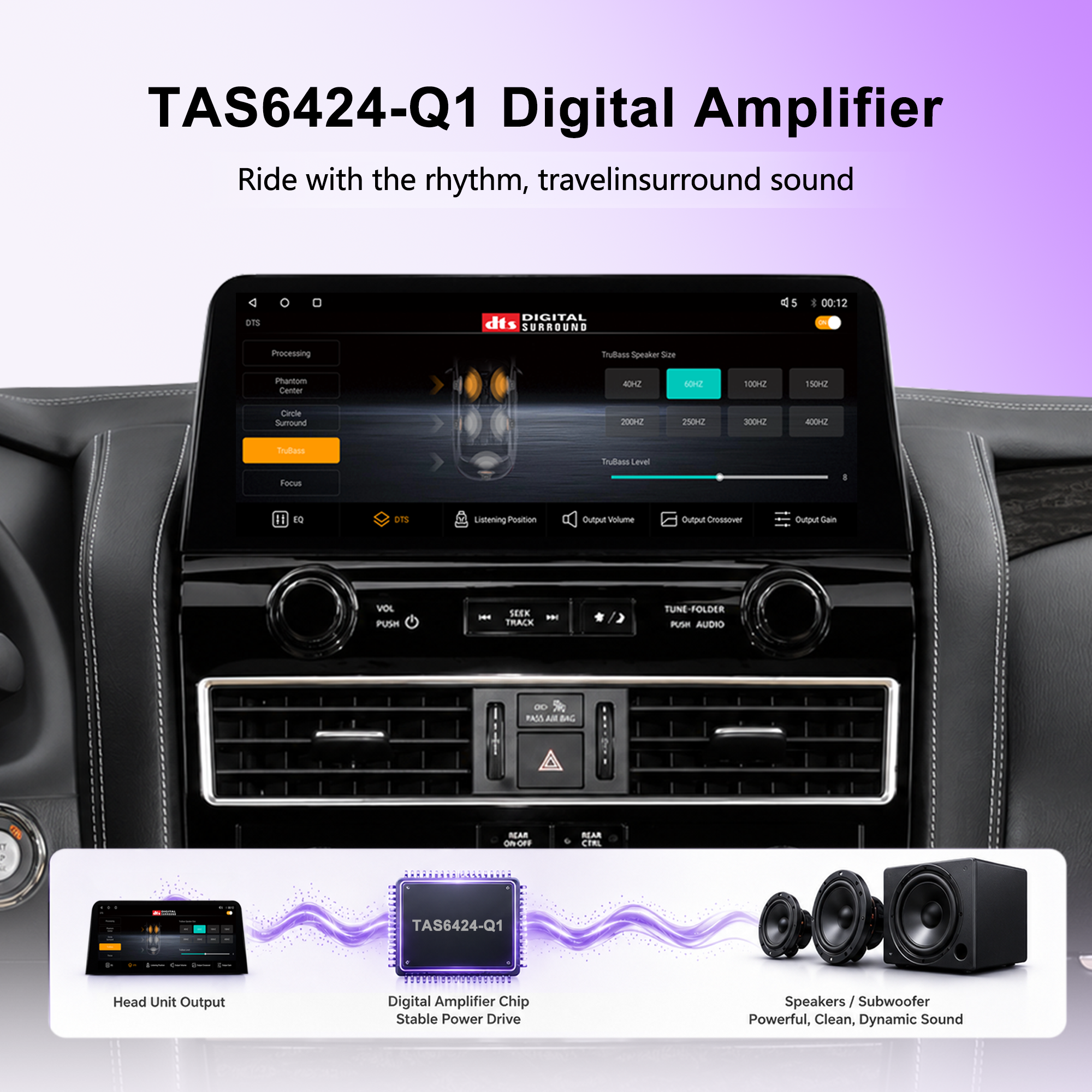 12.3" OEM 2022-Style Android Car Stereo for Infiniti QX80 / Nissan Armada 2010-2021, Wireless Apple CarPlay Android Auto, DSP DTS Audio, Qualcomm 8-Core, 8GB+128GB, 4G LTE GPS, RCA HDMI, Plug & Play