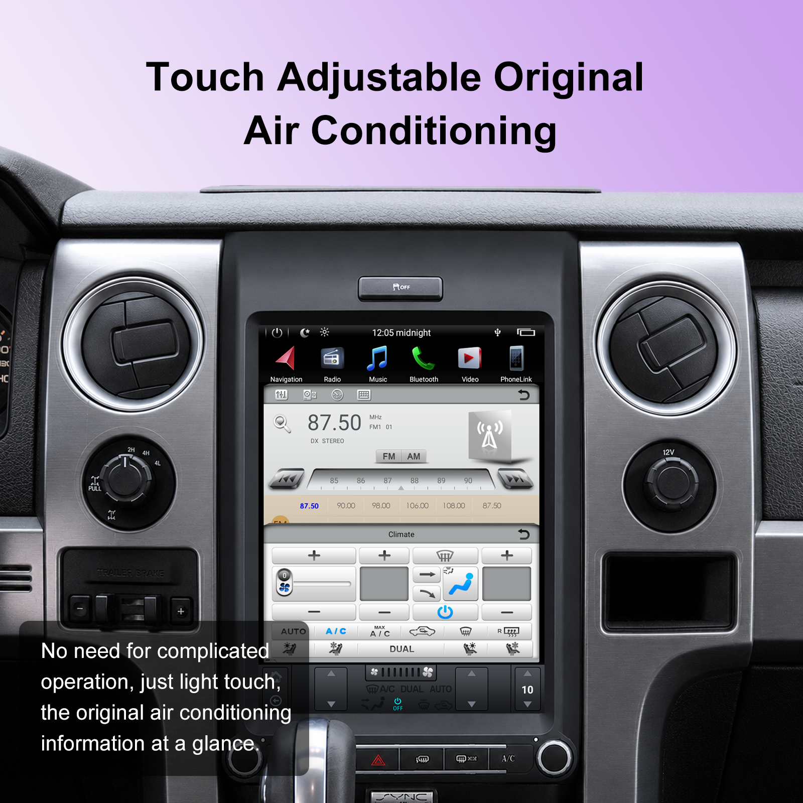 KSPIV |  12.1 Inch | Ford F150 2013-2014 | Tesla Style Screen | Android Car Radio