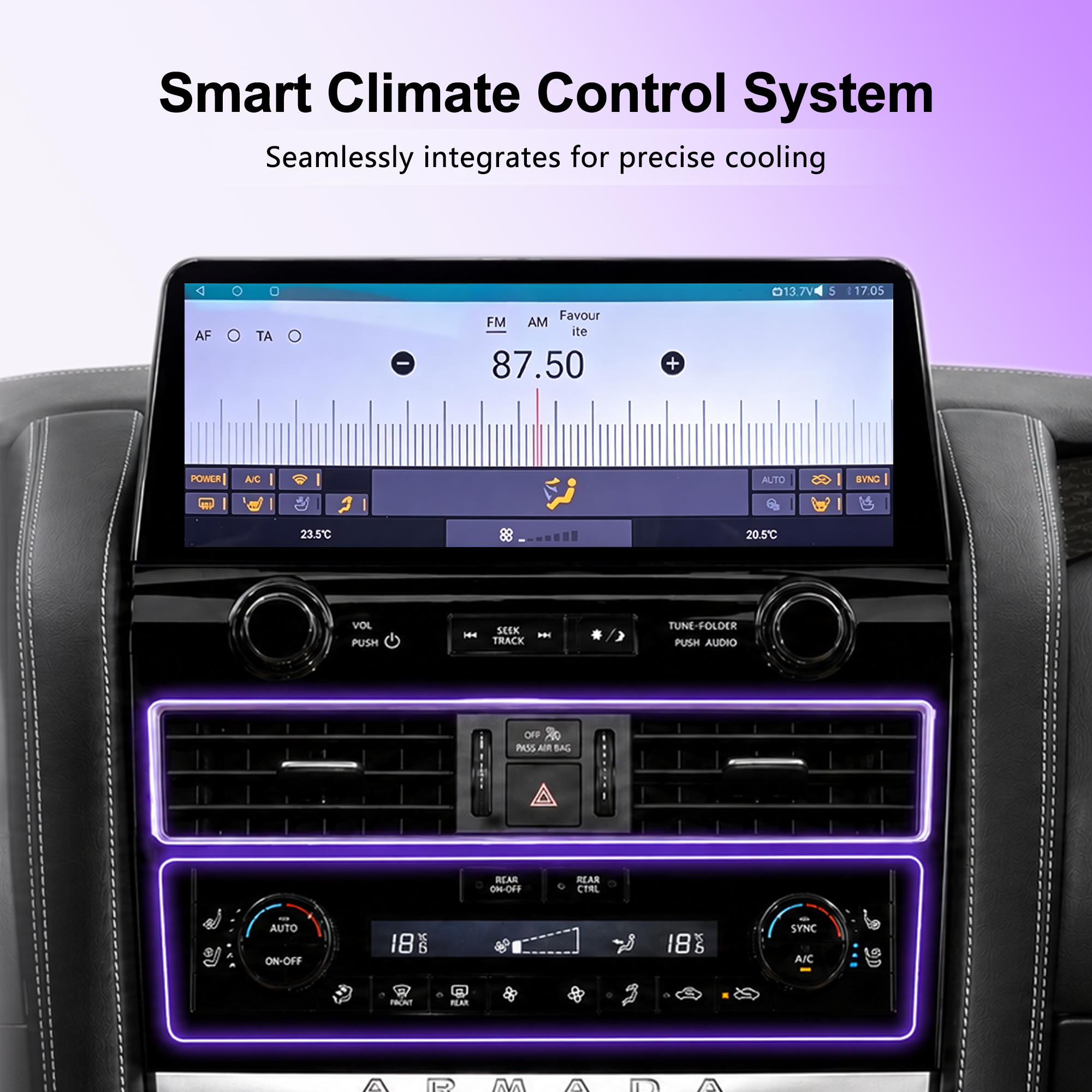 12.3" OEM 2022-Style Android Car Stereo for Infiniti QX80 / Nissan Armada 2010-2021, Wireless Apple CarPlay Android Auto, DSP DTS Audio, Qualcomm 8-Core, 8GB+128GB, 4G LTE GPS, RCA HDMI, Plug & Play