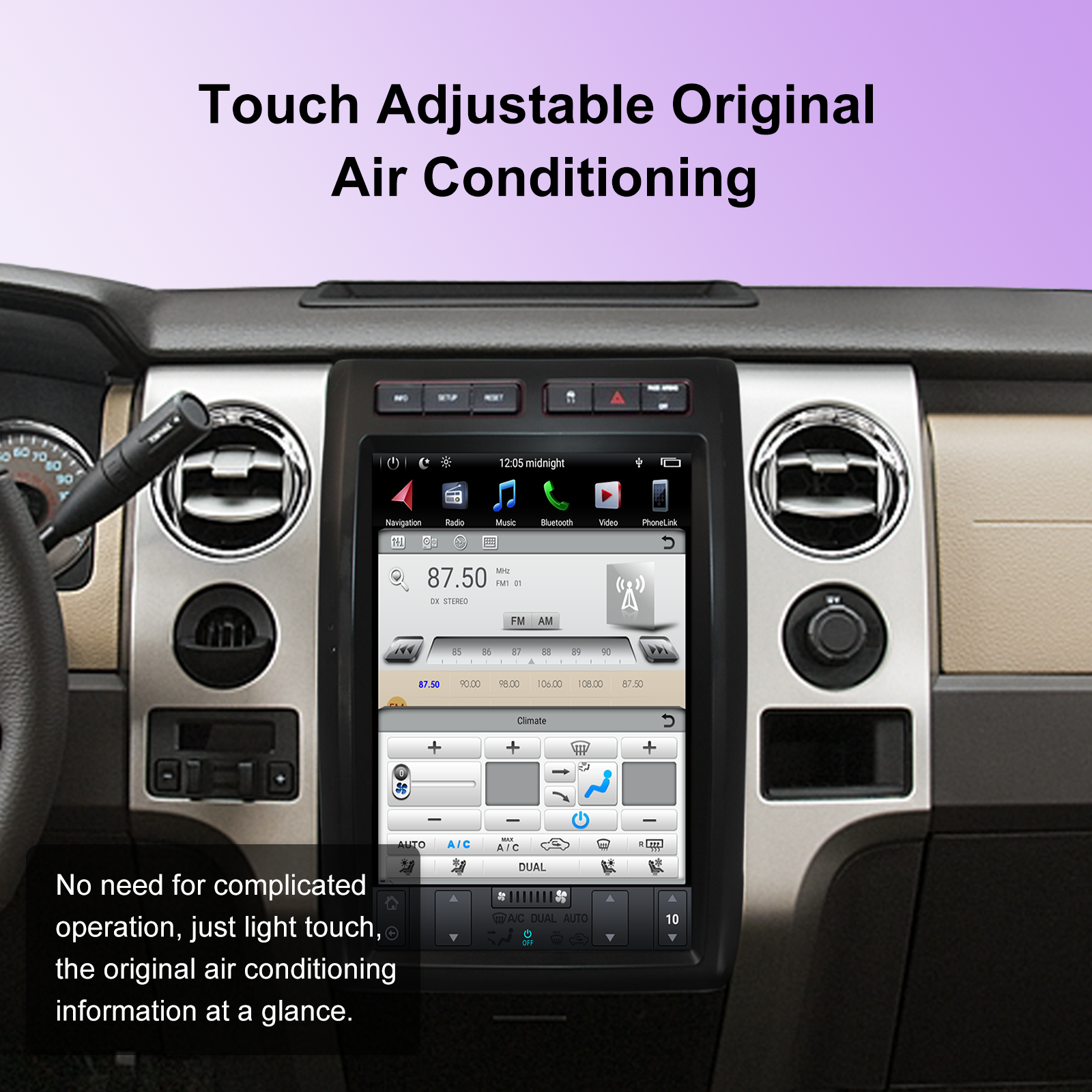 KSPIV | Android 13 |Tesla Screen | Ford F150 2009-2013 | Head Unit