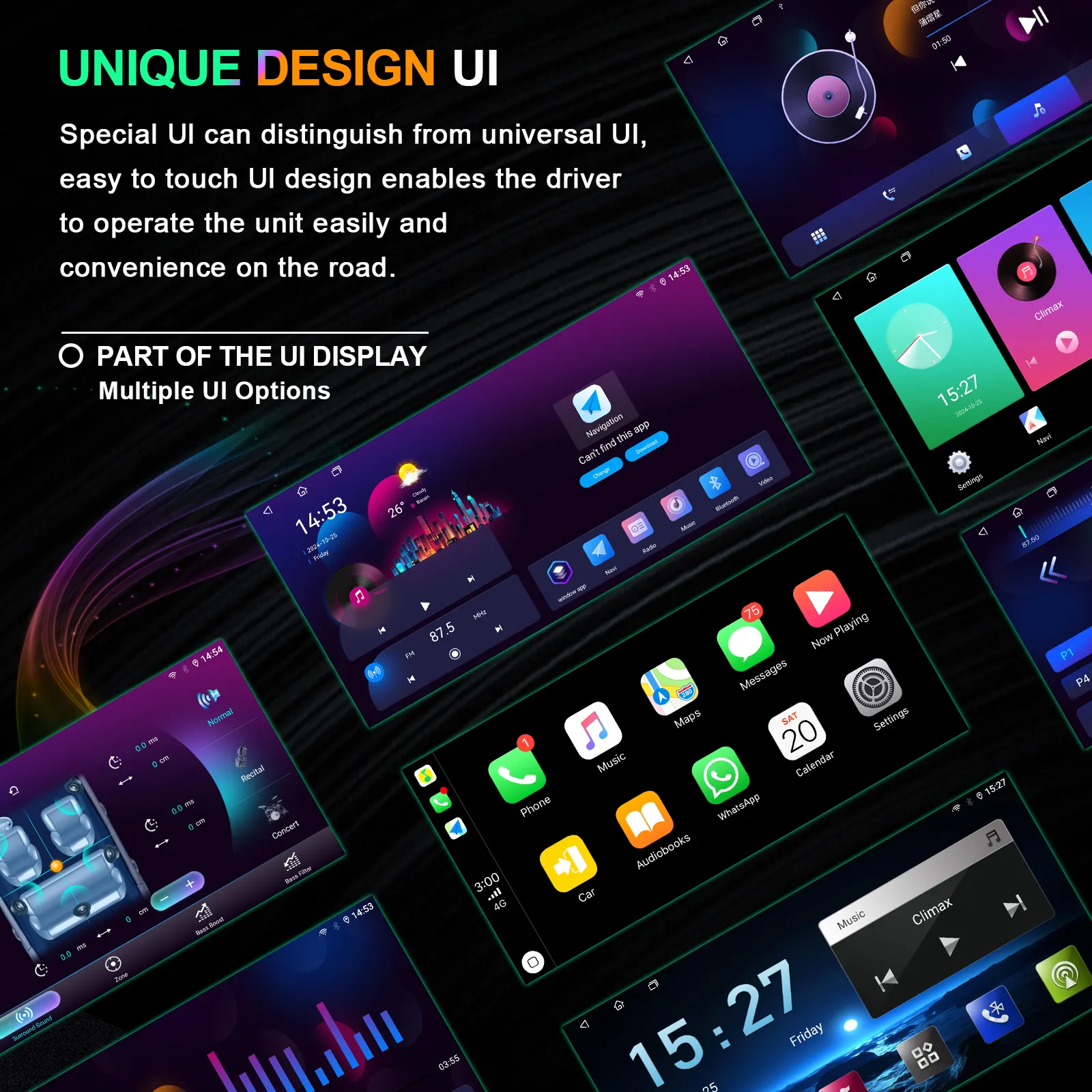 2025 New Double Knobs Universal Carplay