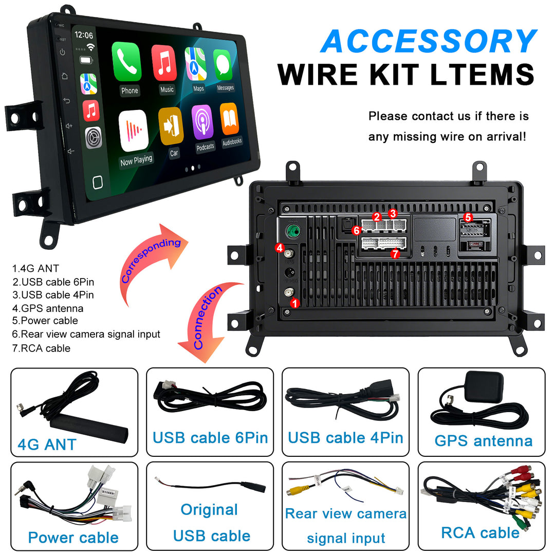 9 inch 2Din Android 13 Autoradio GPS for Toyota Hiace H300 6 GranAce 2019-2022 Car Radio Multimedia Video Player Navi Stereo