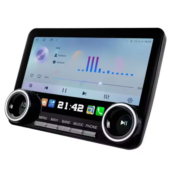 Two Knob Android 13 Car DVD Player with GPS Touch Screen 10.1 Inch