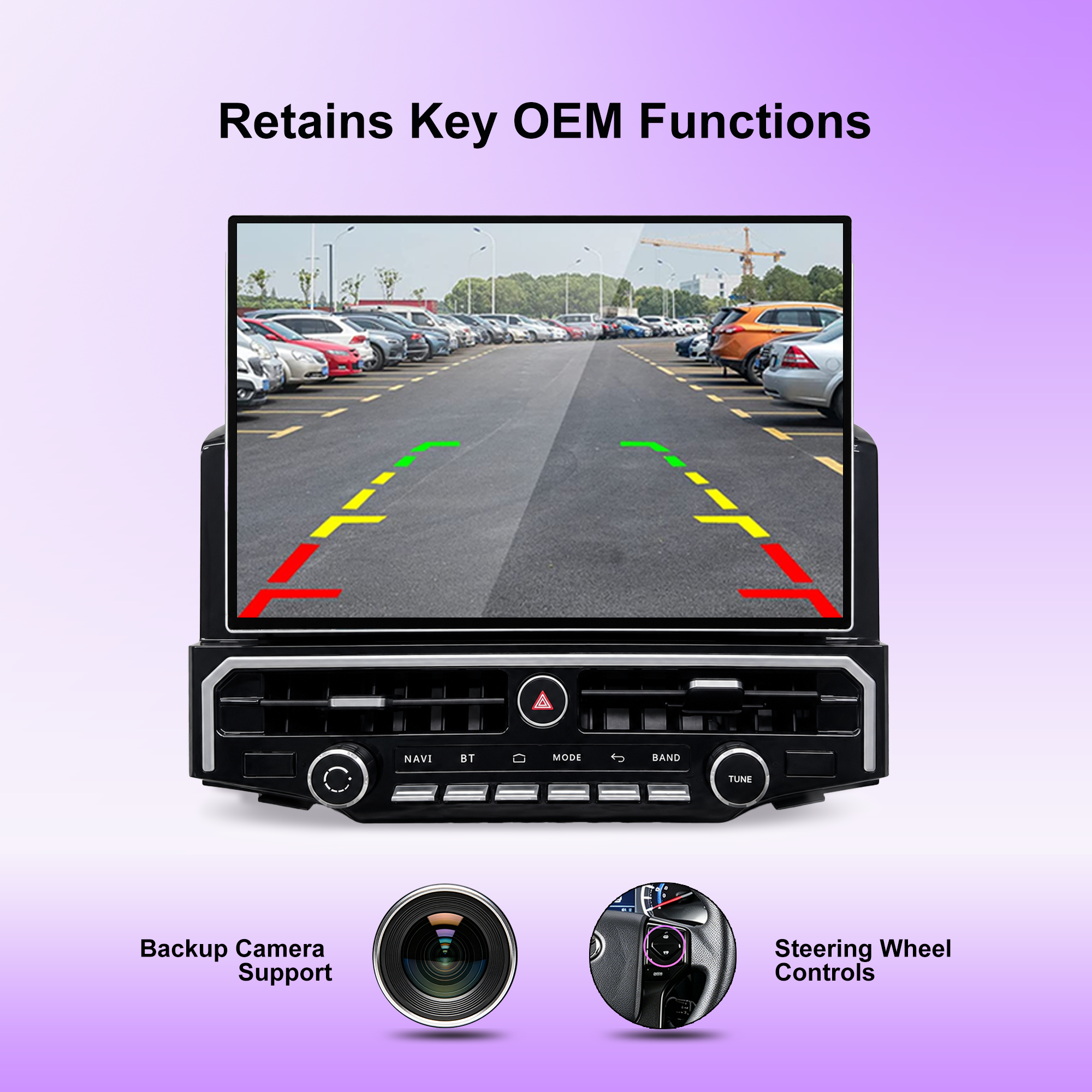 KSPIV 15” Android Car Stereo for Toyota 4Runner 2010-2024, Qualcomm 8-Core 8GB+128GB Touchscreen Radio, Wireless CarPlay Android Auto, DSP DTS Audio, GPS Navigation, Bluetooth, RCA HDMI, Backup Camera, CANBUS Plug & Play