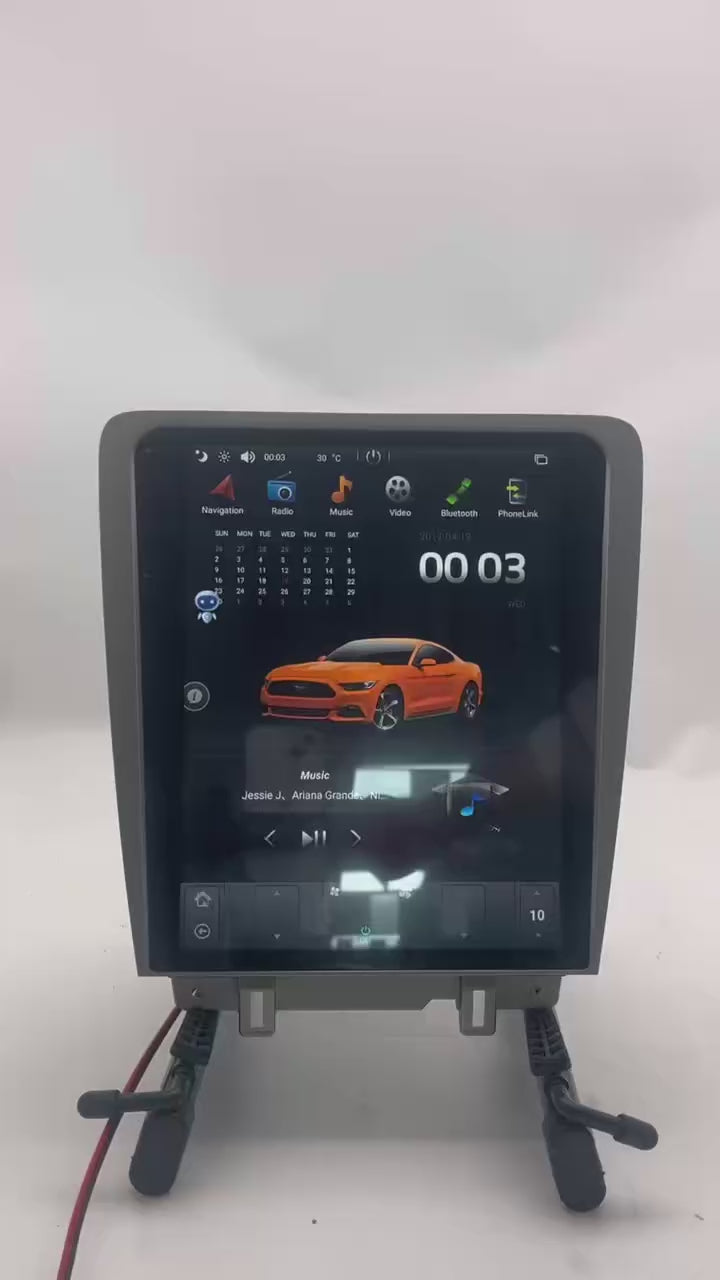 KSPIV | Android 13 |  Ford Mustang 2012-2014 | Tesla Style | Vertical Car Radio