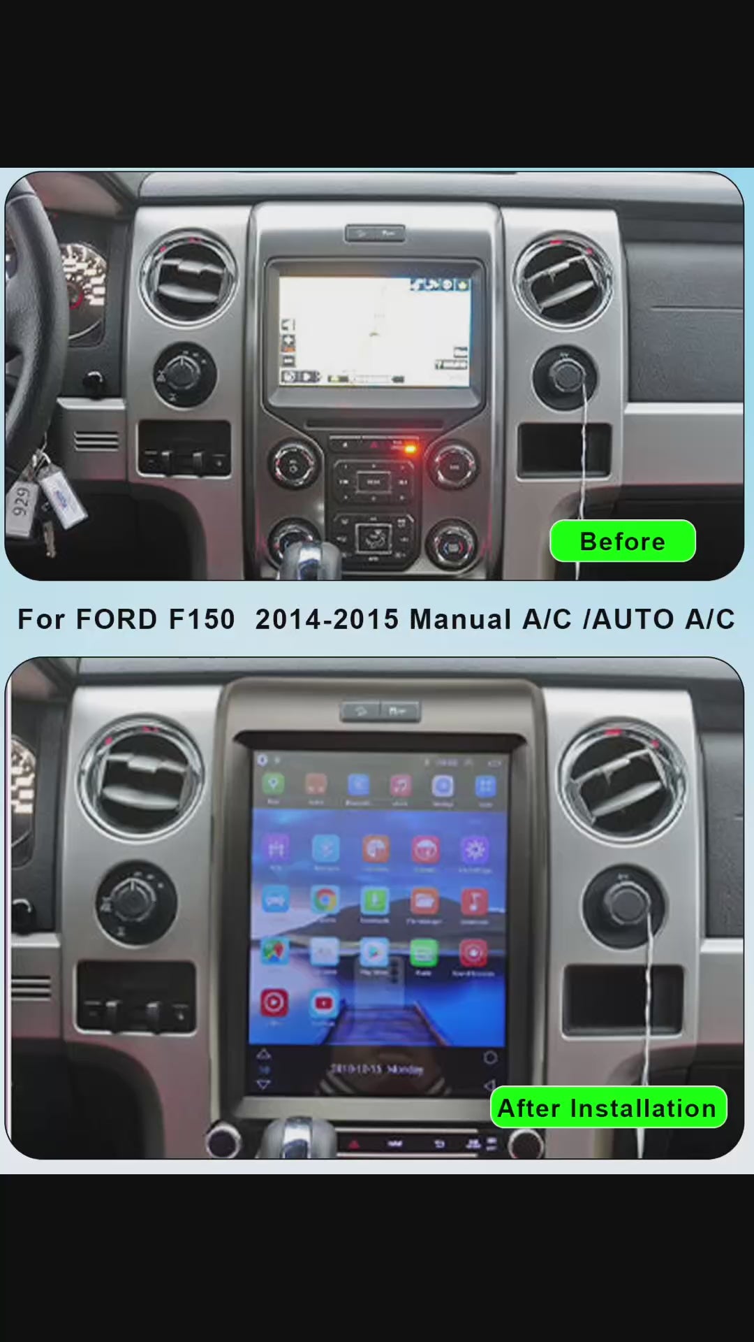 KSPIV |  12.1 Inch | Ford F150 2013-2014 | Tesla Style Screen | Android Car Radio