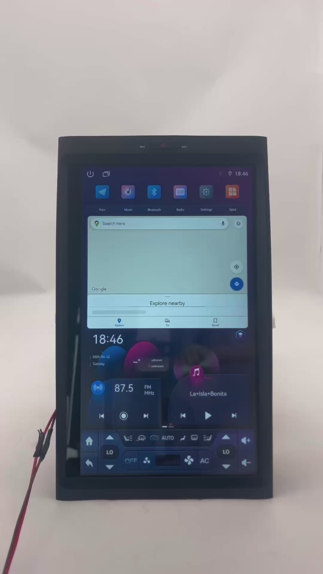 KSPIV Vertical Screen 17 Inch for Ford Expedition 2014-2017 High Version Stereo Tesla Style Head Unit