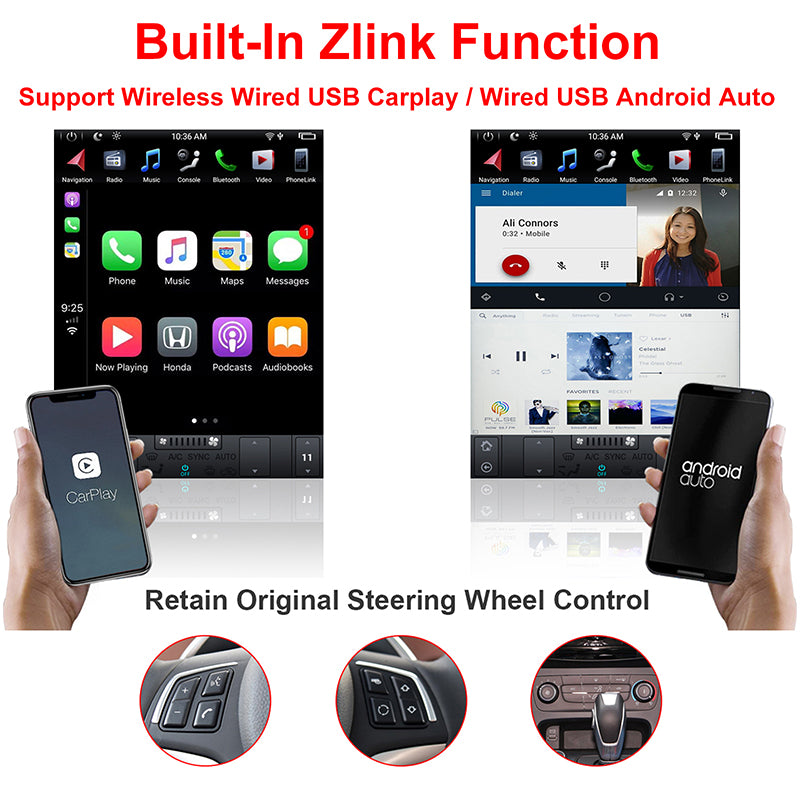 KSPIV 1 Din Android Car Radio Multimedia Video Player For HONDA CRV 2012- Navigation GPS Carplay 4G Head Unit DSP