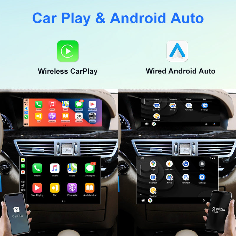 Android10 Bluetooth Car Stereo Radio for Mercedes-Benz S Class W221 2005-2013 Multimedia Player IPS GPS Navigation Carplay&Audio
