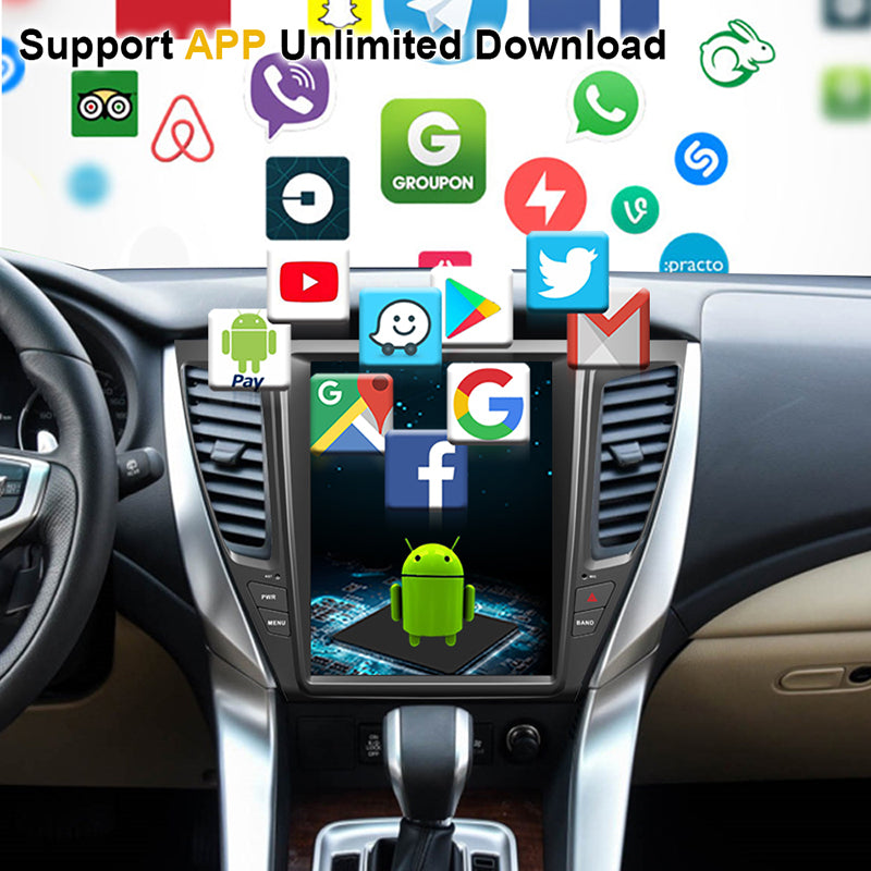 KSPIV 12.1 Inch IPS screen Android Radio for MITSUBISHI PAJERO Sport/L200 2016- Four drive version Car Multimedia Player