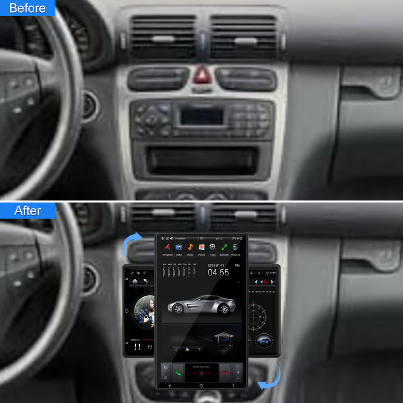 KSPIV | 13.6 inch | Universal Electric Rotation | Touch Screen | Android 13 | Car Stereo